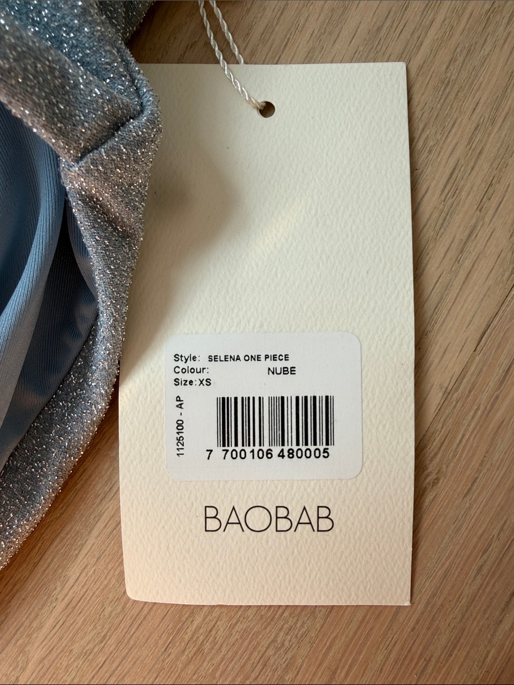 Baobab Collection Selena Light Blue Halter One-Piece with Ring Detail - Picture 3 of 7